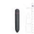 Easytoys Bullet - vodoodporen vibrator s palico (črn)