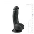 Easytoys - pripenjalni, testisni dildo (15 cm) - črn