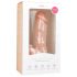 Easytoys - pripenjalni, testisni dildo (17,5 cm) - naravni