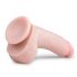 Easytoys - prisesni dildo s testisi (20 cm) - naravna barva