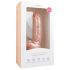 Easytoys - pripenjalni, testisni dildo (22,5 cm) - naravni