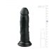 Easytoys - Dildo z objemko (15,5 cm) - črn