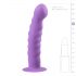 Easytoys - valovit dildo z objemkami (vijolična)