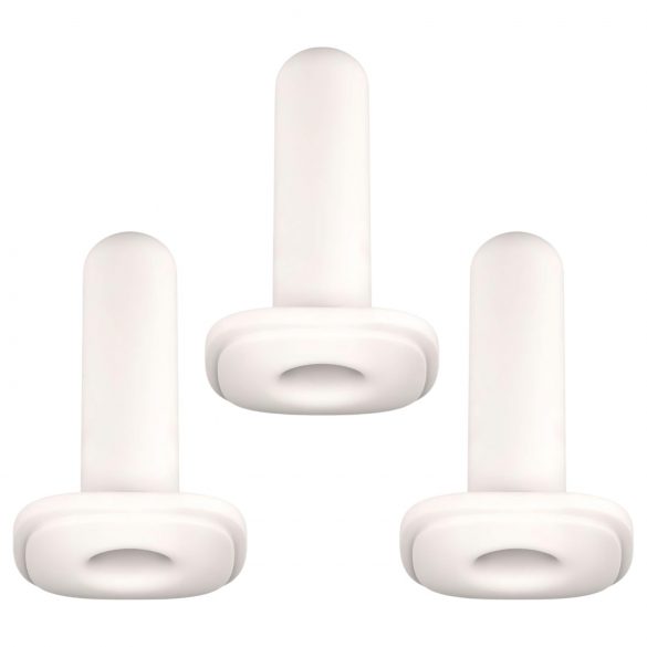 Kiiroo Onyx Standard Fit - manšeta za masturbator - 3 kosi (bela)