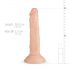 Real Fantasy Blane - pripenjalni realistični dildo (20 cm) - naravni