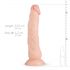 Real Fantasy Dylan - realistični dildo - 23 cm (naravna barva)