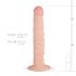 Real Fantasy Scott - realistični dildo s tapado nogami (25 cm) - naravni