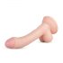 Real Fantasy Vince - dildo s priveski in kožico - 19,5 cm (naravno)