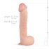 Real Fantasy Lexon - pripenjalni dildo (33 cm) - naravni