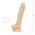 Real Fantasy Percy - pripenjalni, realistični dildo (17,6 cm) - naravni