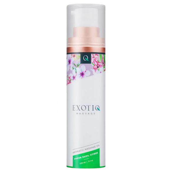 Exotiq - dišeče masažno olje - bazilika-limona (100 ml)