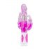 Easytoys Raving Rabbit - vibrator s 3 zobmi (roza)