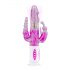 Easytoys Raving Rabbit - vibrator s 3 zobmi (roza)