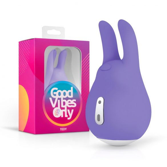 Good Vibes Tedy - Klitoralni vibrator z zajčkom za polnjenje (vijolična)