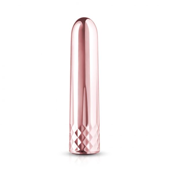 Rosy Gold Mini - mini vibrator s polnilno baterijo (rožnato zlato)