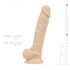 Real Fantasy Conrad - vibrirajoči dildo s priseskom - 20 cm (naravna barva)