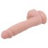 Mr. Dixx 7.6 - pripenjalni, testisni dildo - naravni (19,5 cm)