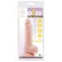 Mr. Dixx 7.6 - pripenjalni, testisni dildo - naravni (19,5 cm)