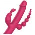 Dreamtoys Anywhere Pleasure Vibe - akumulatorski, 4-kraki vibrator (roza)