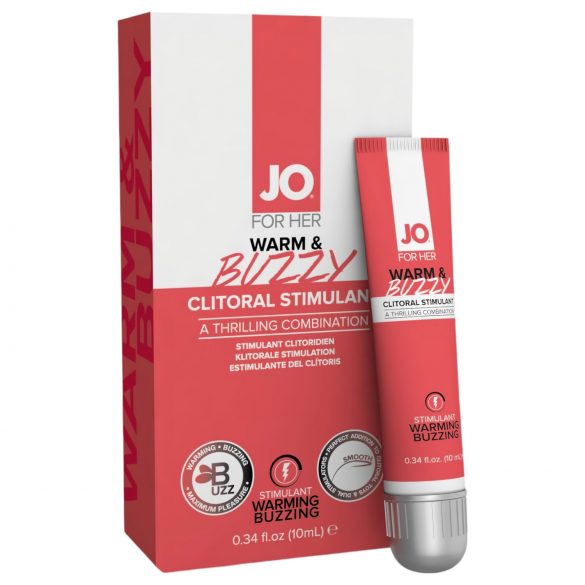 JO WARM & BUZZY - gel za stimulacijo klitorisa za ženske (10ml)