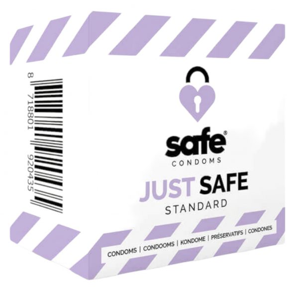 SAFE Just Safe - standardni, vanilijev kondom (5 kosov)