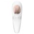 Satisfyer Pro 4 Couples - akumulatorski parni vibrator z zračnimi valovi (bela)