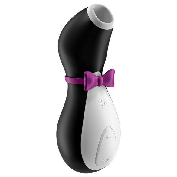 Satisfyer Penguin - polnilni, vodoodporni stimulator za klitoris (črno-bel)