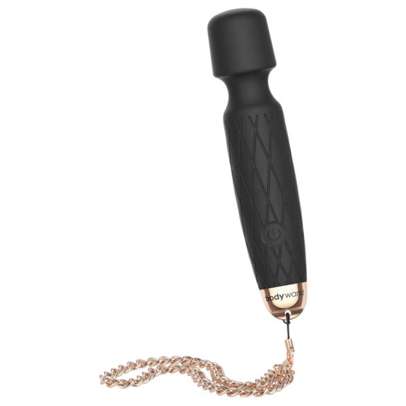 Bodywand Luxe - akumulatorski, mini masažni vibrator (črn)