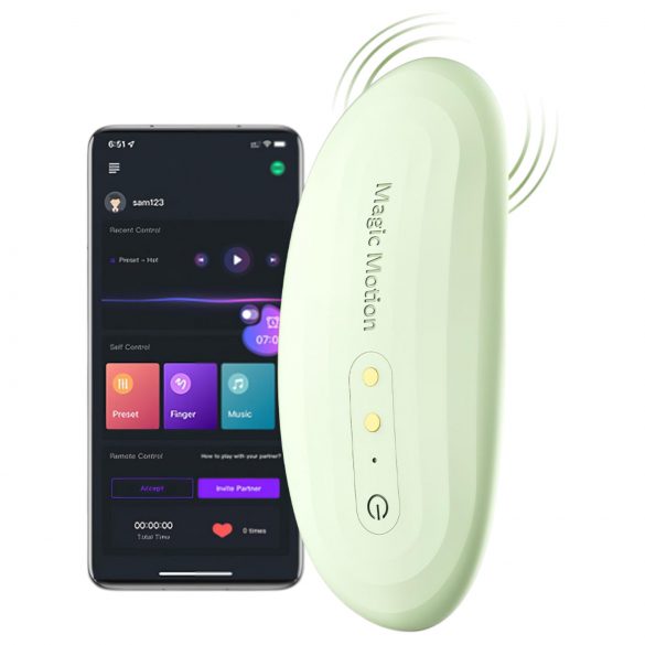 Magic Motion Nyx - pametni hlačni vibrator (zeleni)